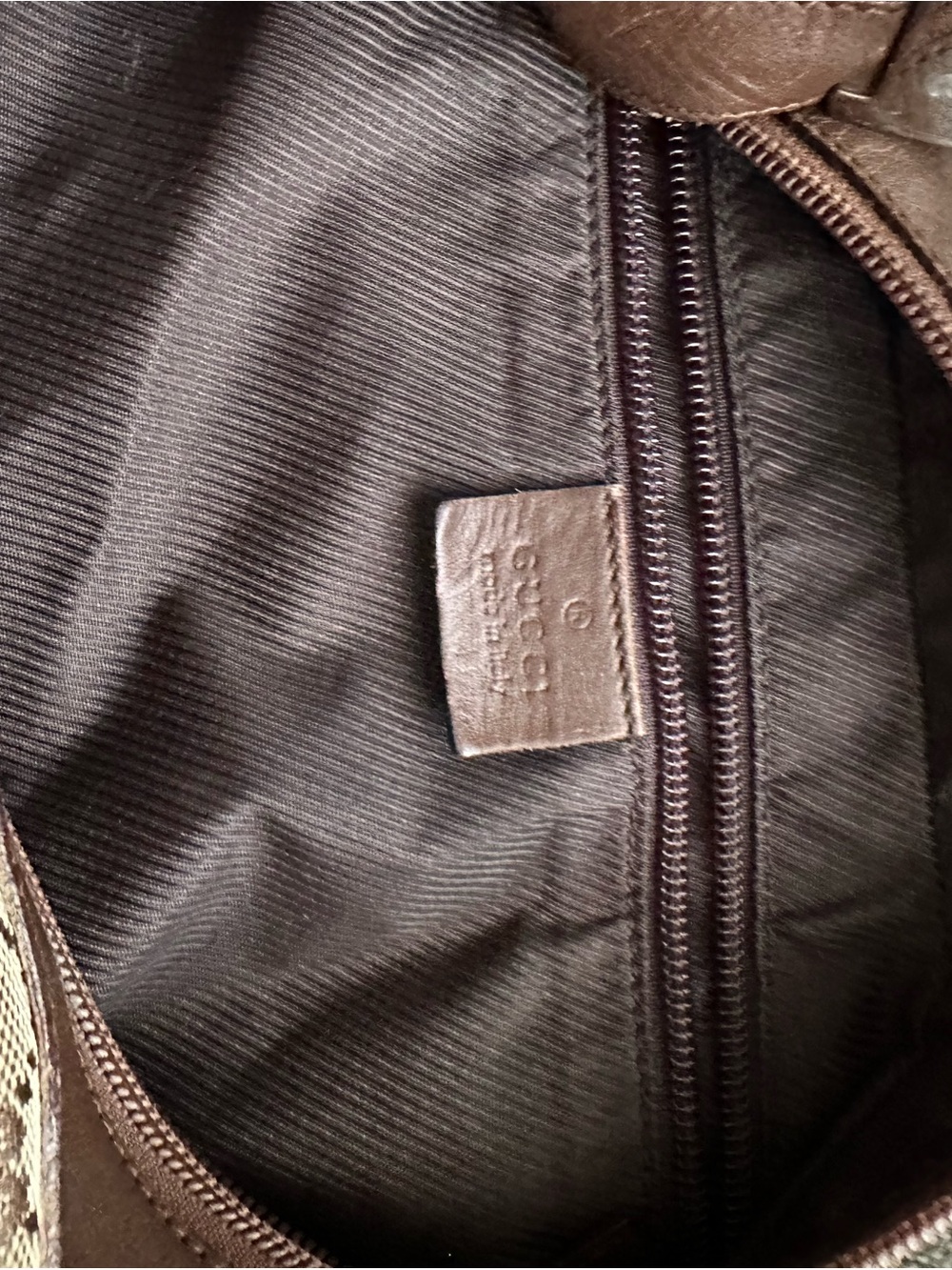 Gucci Beige/Brown GG Canvas Crossbody Bag - Picture 5 of 7